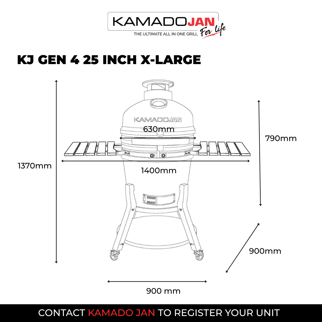 Kamado JAN GEN4 25" X-Large