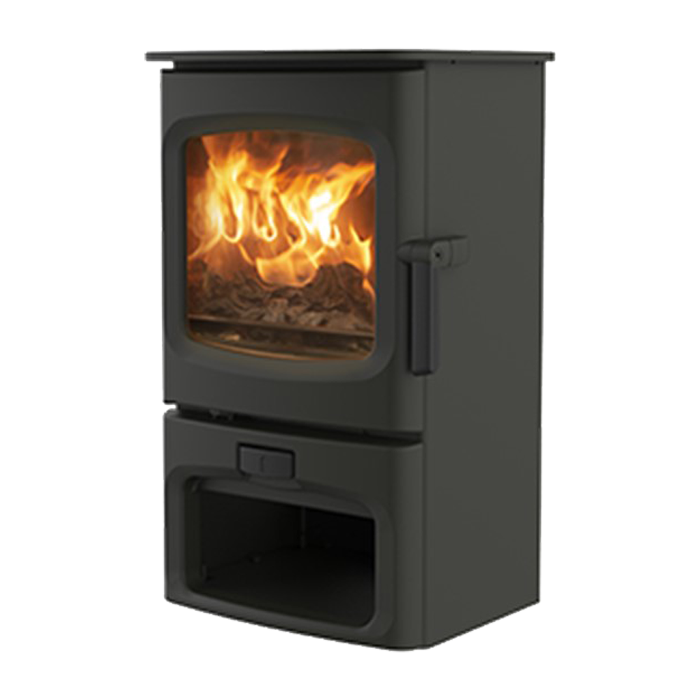 Charnwood Aire 3 Store Stand Cast Iron Wood Fireplace