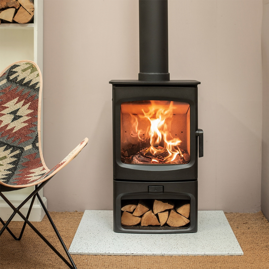 Charnwood Aire 5 Store Stand Cast Iron Wood Fireplace