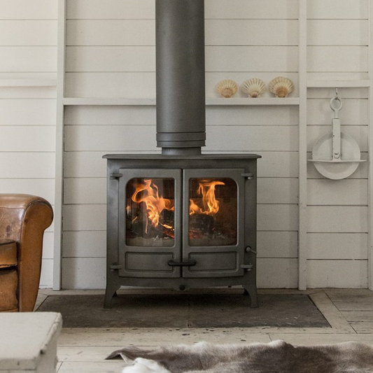 Charnwood Island III Cast Iron Wood Fireplace