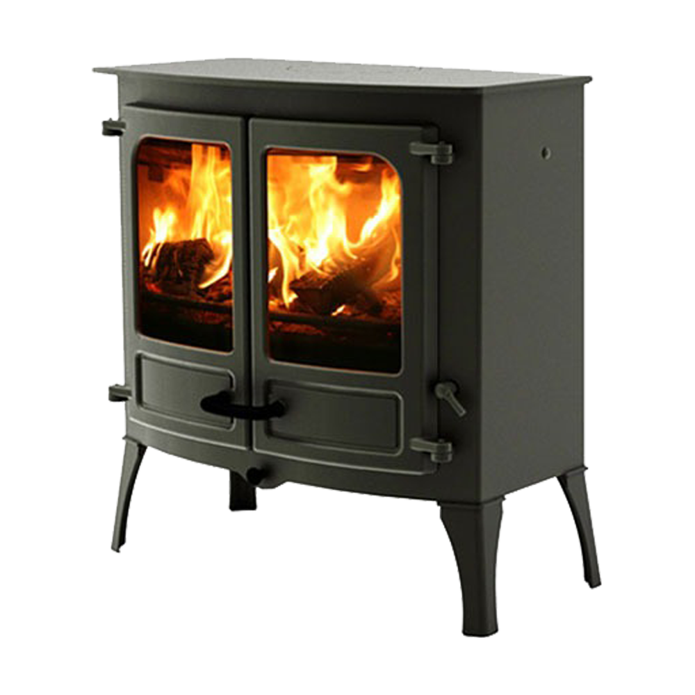 Charnwood Island III Cast Iron Wood Fireplace
