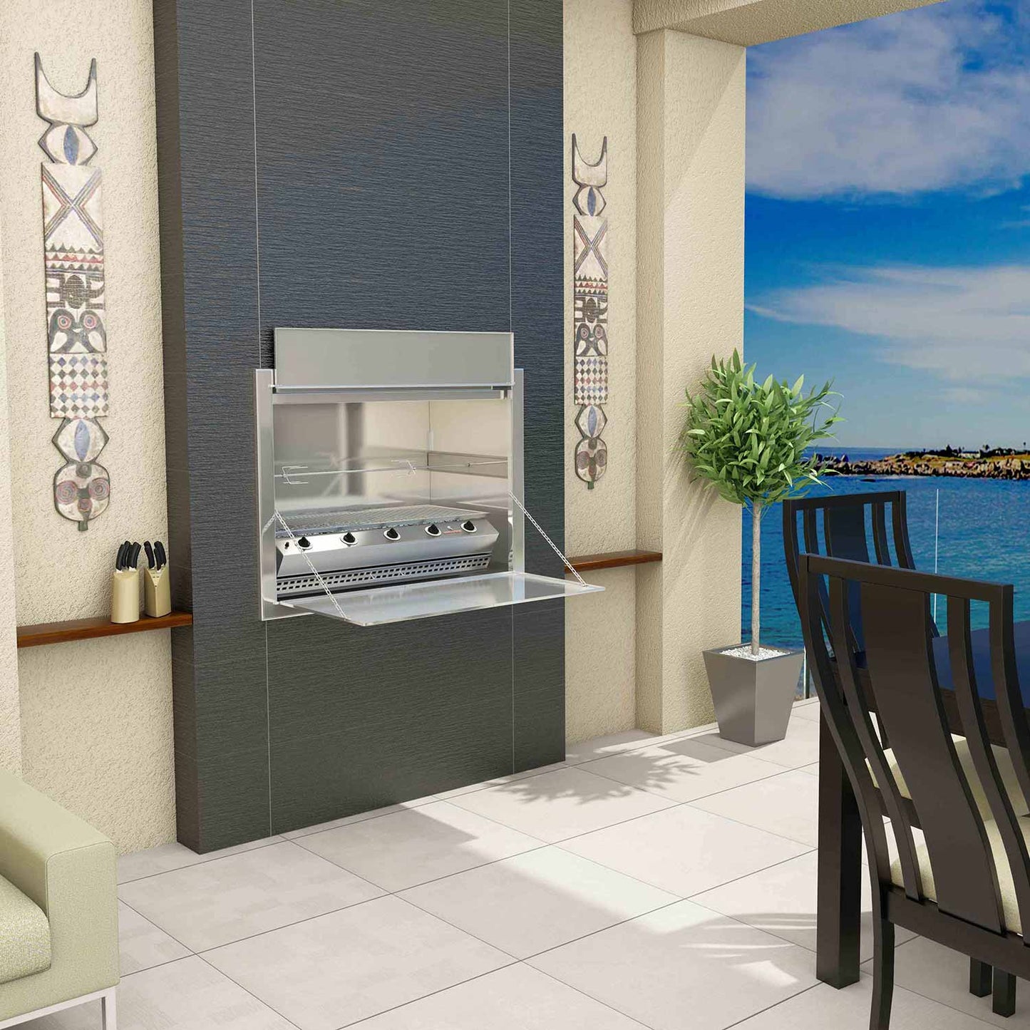 5B Entertainer Gas Braai (Natural Draught)