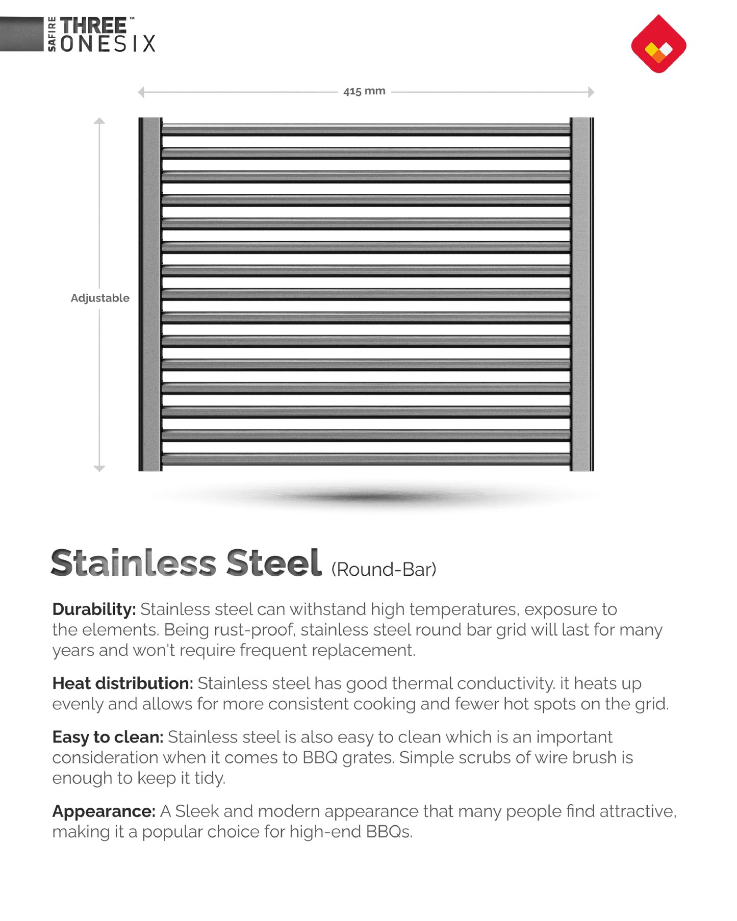 Grid Stainless Steel Round Bar
