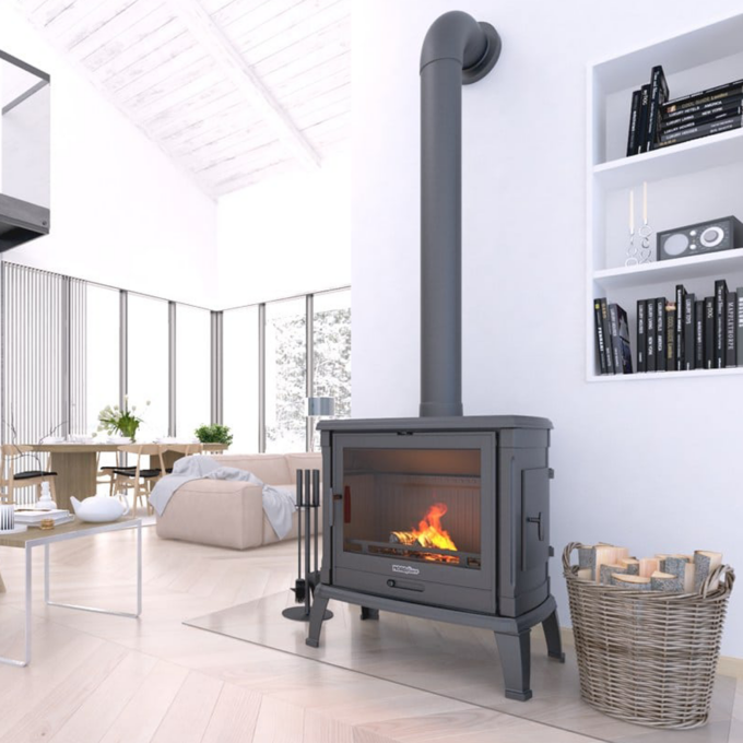 NORDflam Toria Cast Iron Wood Fireplace