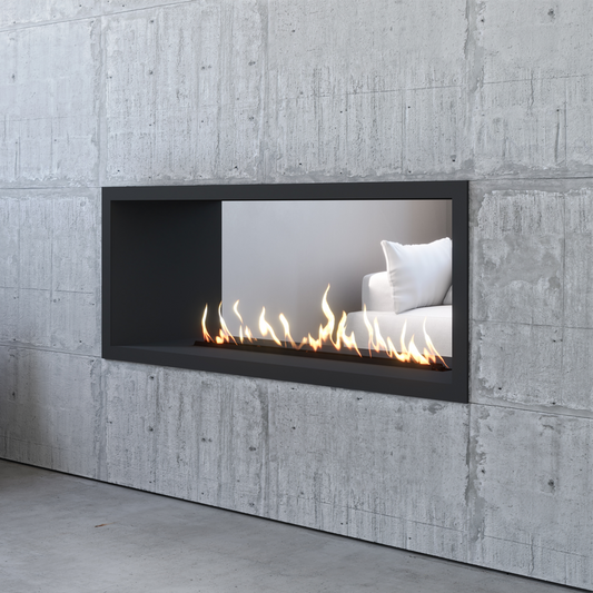 Linear Double-Sided Gas Fireplace