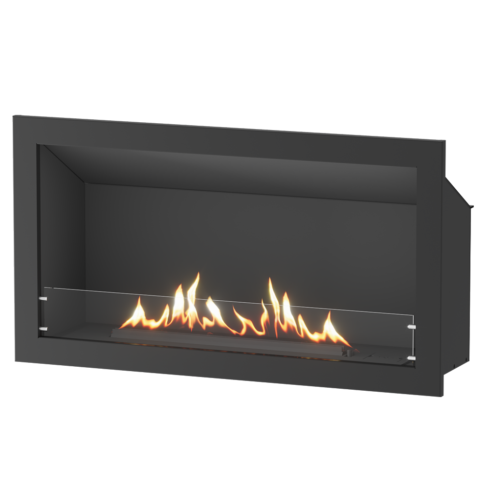 Linear Single-Sided Gas Fireplace