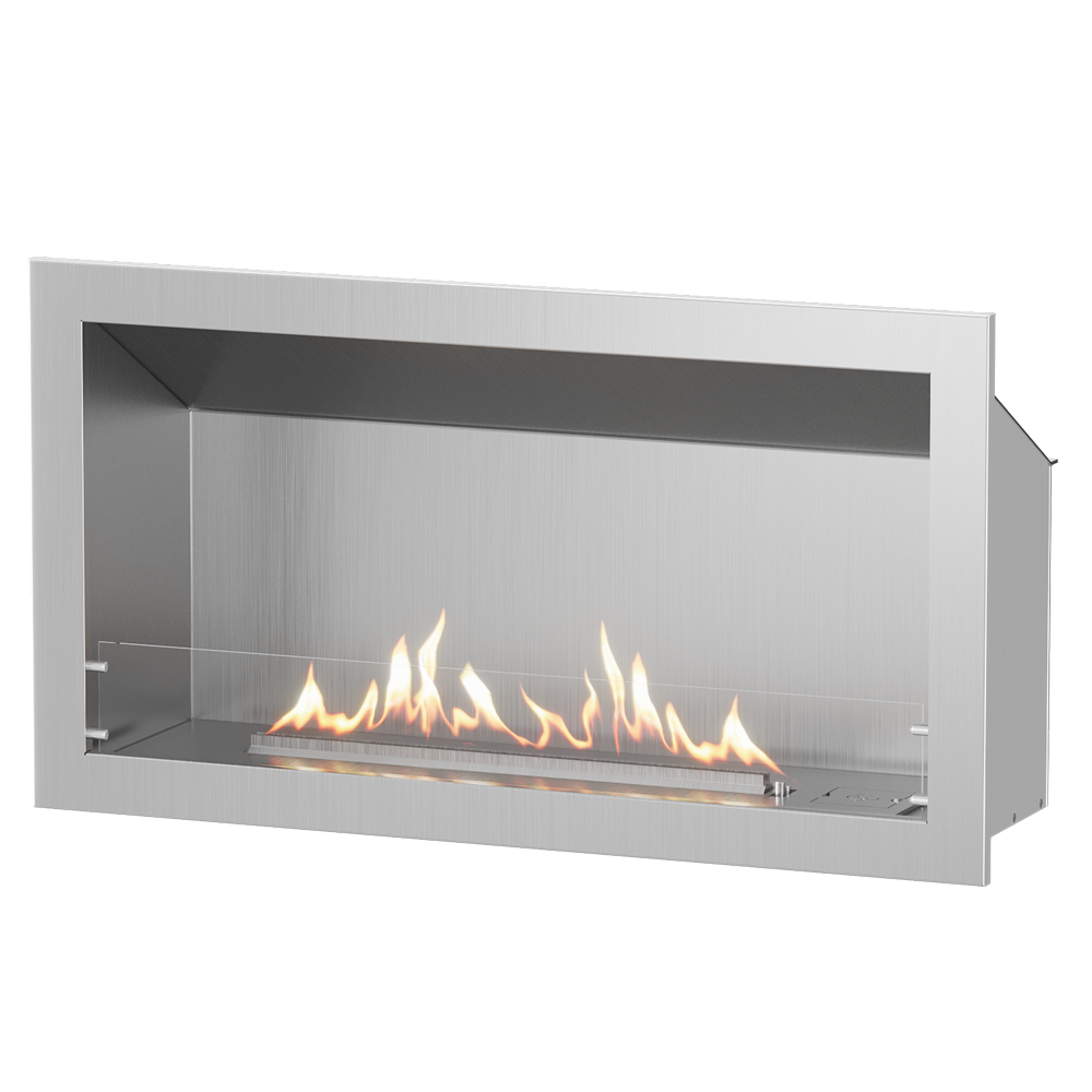 Linear Single-Sided Gas Fireplace