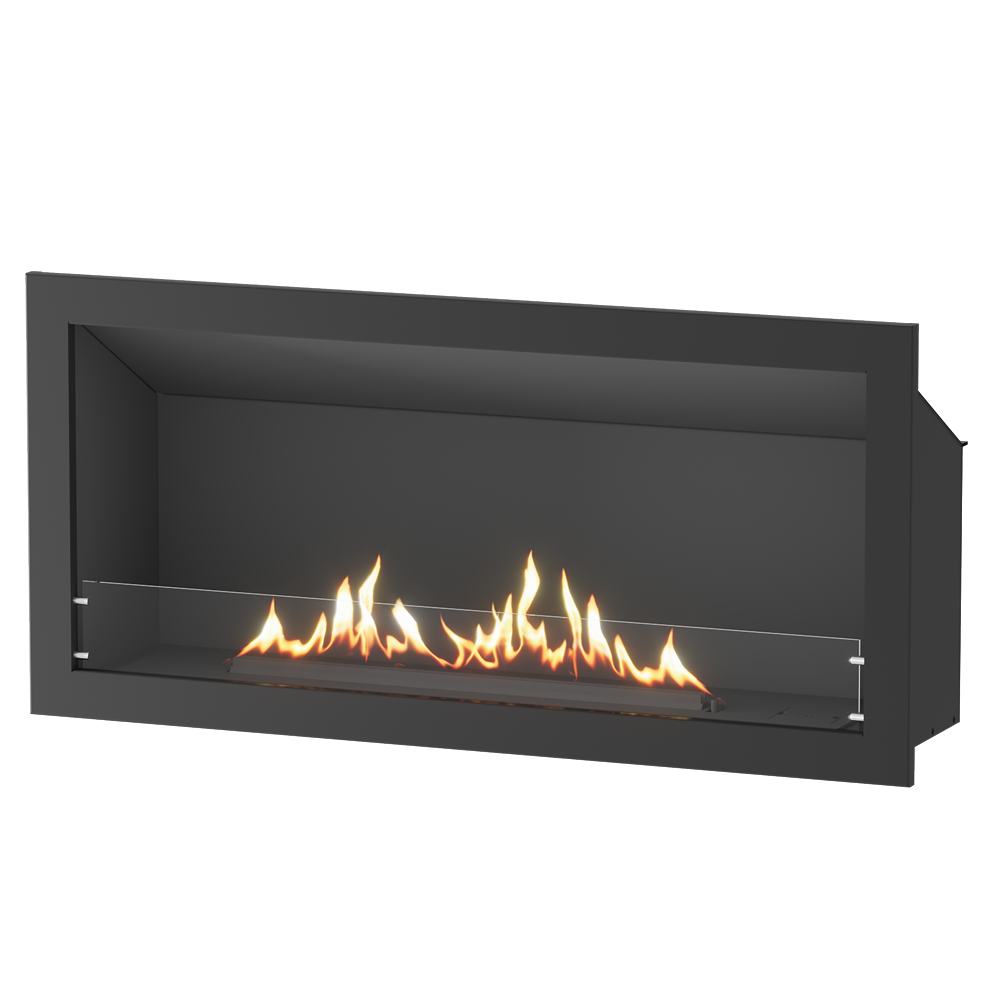 Linear Single-Sided Gas Fireplace