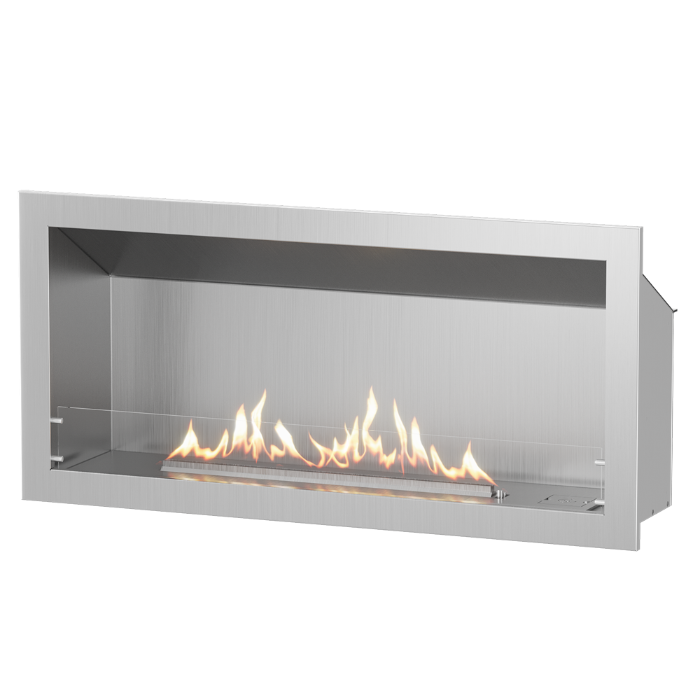 Linear Single-Sided Gas Fireplace