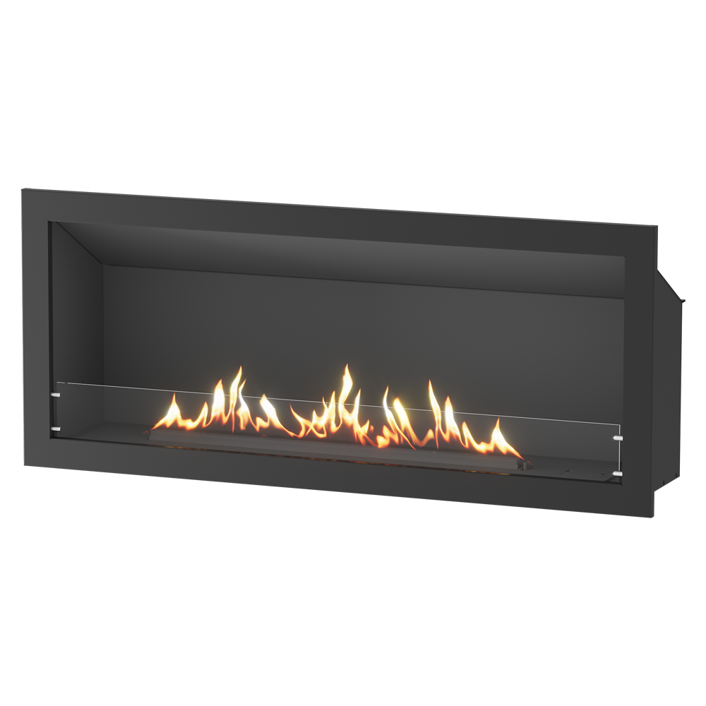 Linear Single-Sided Gas Fireplace
