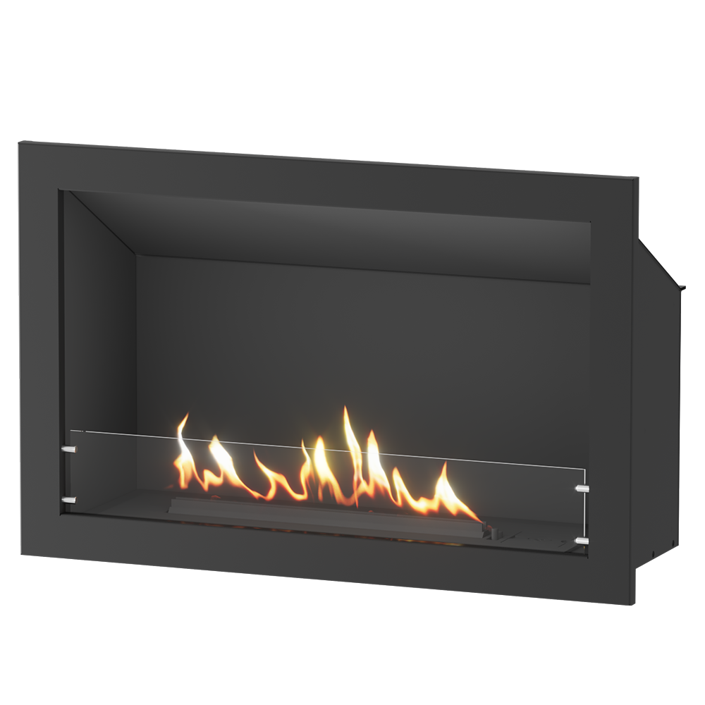 Linear Single-Sided Gas Fireplace
