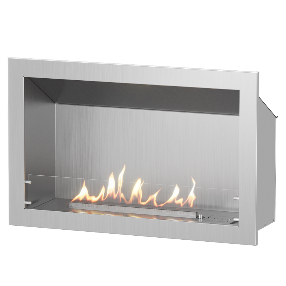 Linear Single-Sided Gas Fireplace