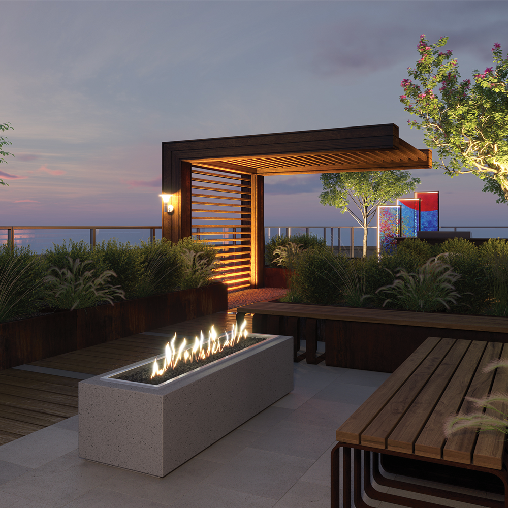 Slab Gas Firepit