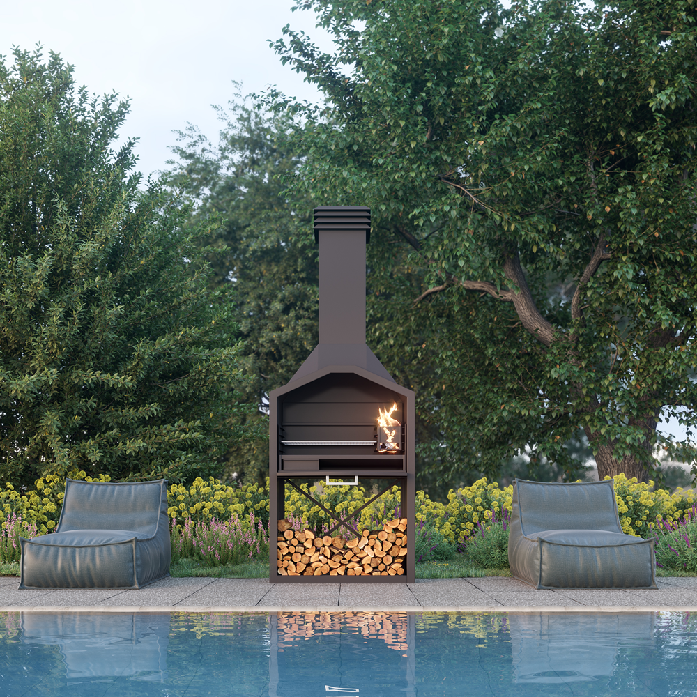 Wedgetail Wood Braai Freestanding