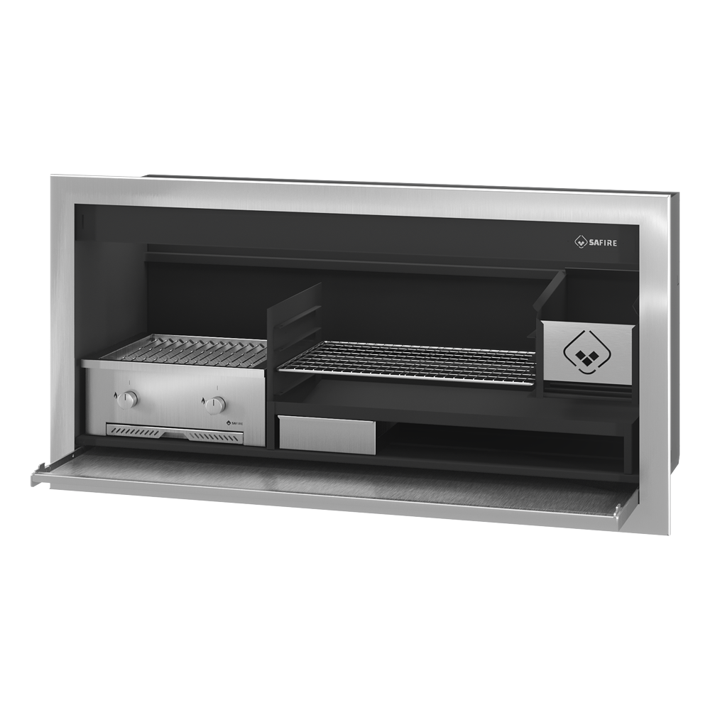 Affordable Luxury Gas & Wood Braai Grill Combo