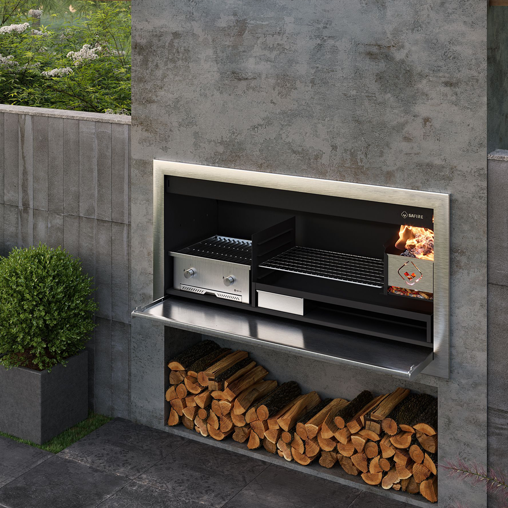 Affordable Luxury Gas & Wood Braai Grill Combo