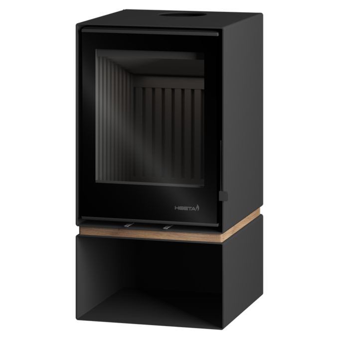 SAfire Heeta 500 Oakley Log Base Wood Fireplace