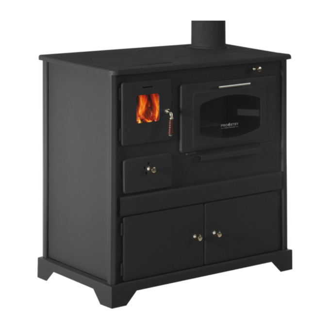 Victoria Praktic Lux Wood Fireplace