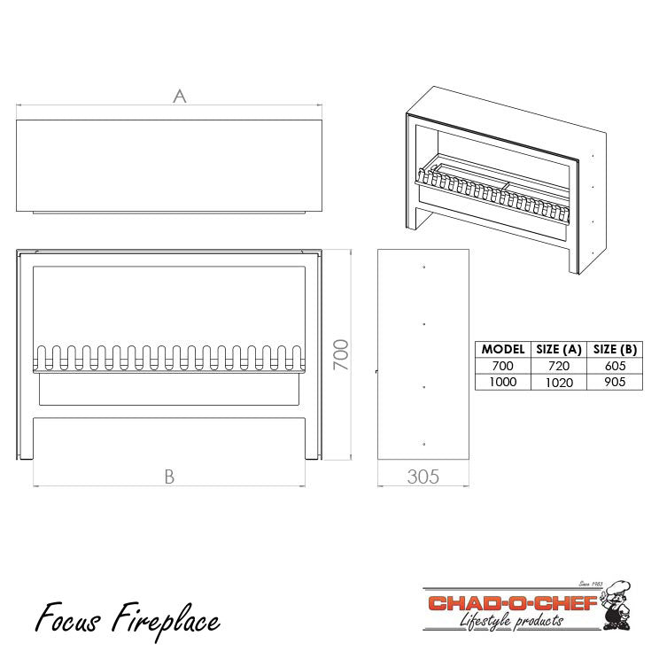 Focus Fireplace (VFGS-700)