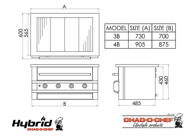 Hybrid Braai – 3 Burner