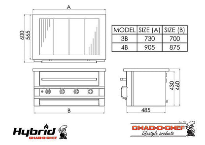 Hybrid Braai – 3 Burner