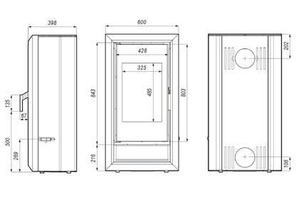 Defro Home Ignis Wood Fireplace