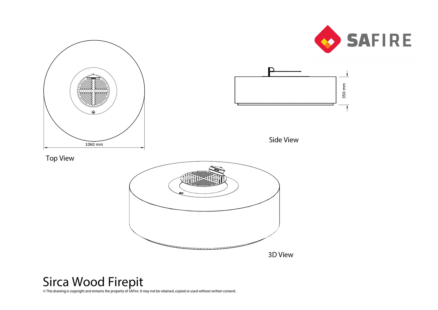 Sirca Wood Firepit