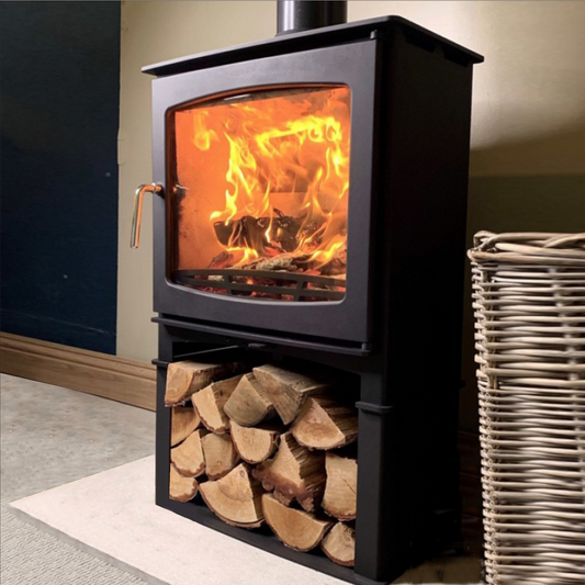 Northern Flame Panoramic 5 with Stand Cast Iron Wood Fireplace