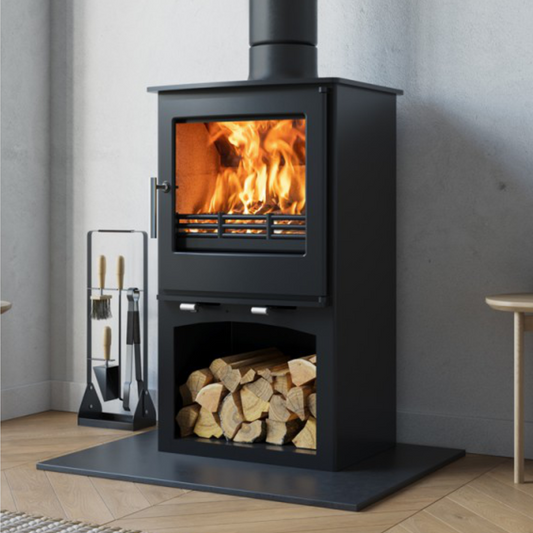 Northern Flame Snug with Stand Cast Iron Wood Fireplace