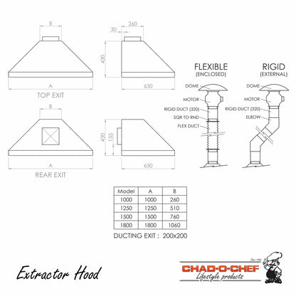 Extractor Hood – H-1000