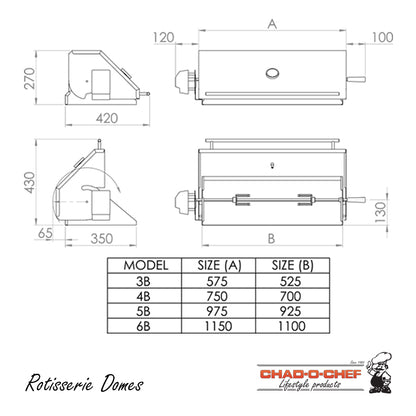 Rotisserie Dome – 3 Burner